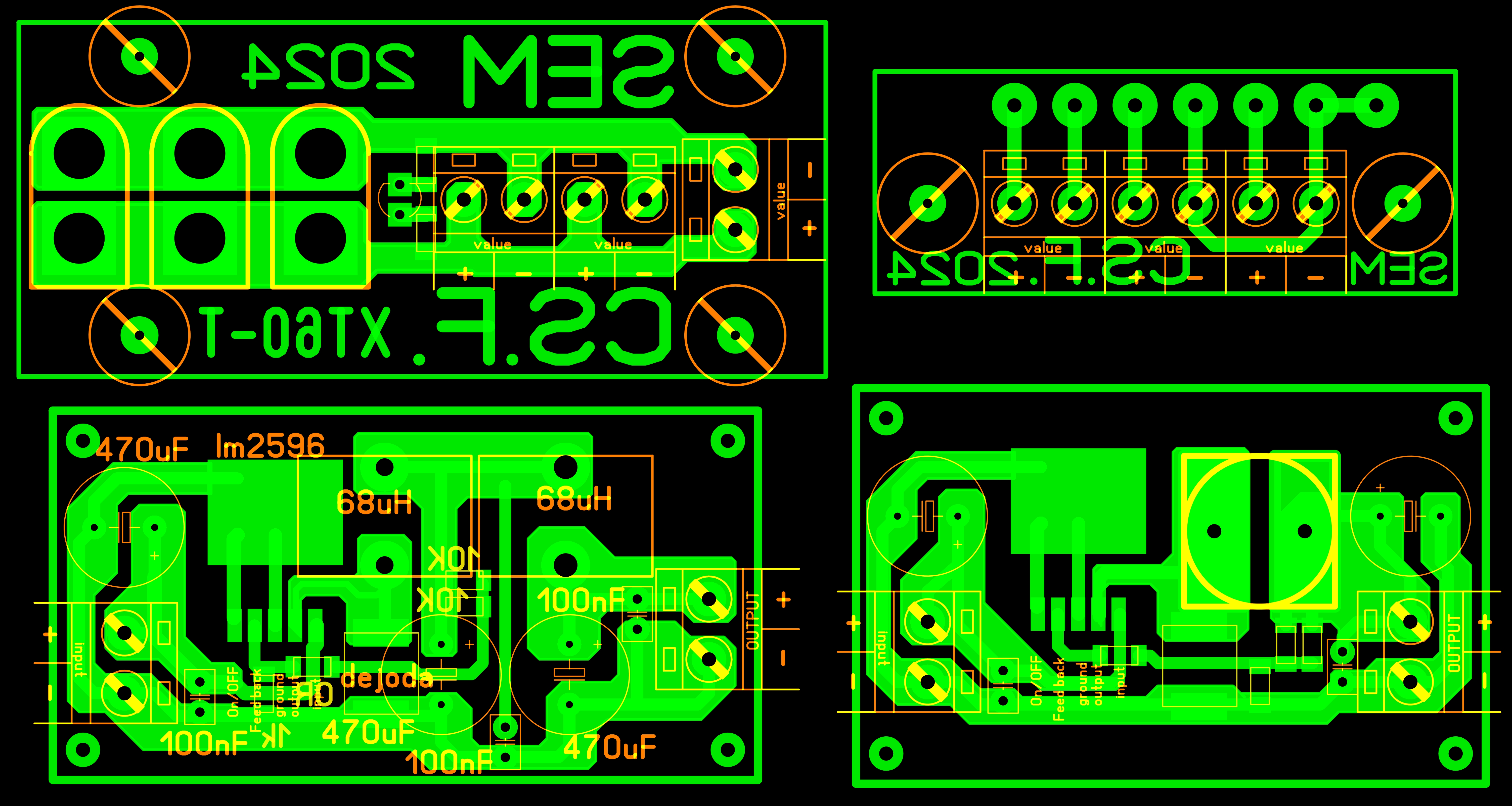 Egyéb áramkörök NYÁK rajza.